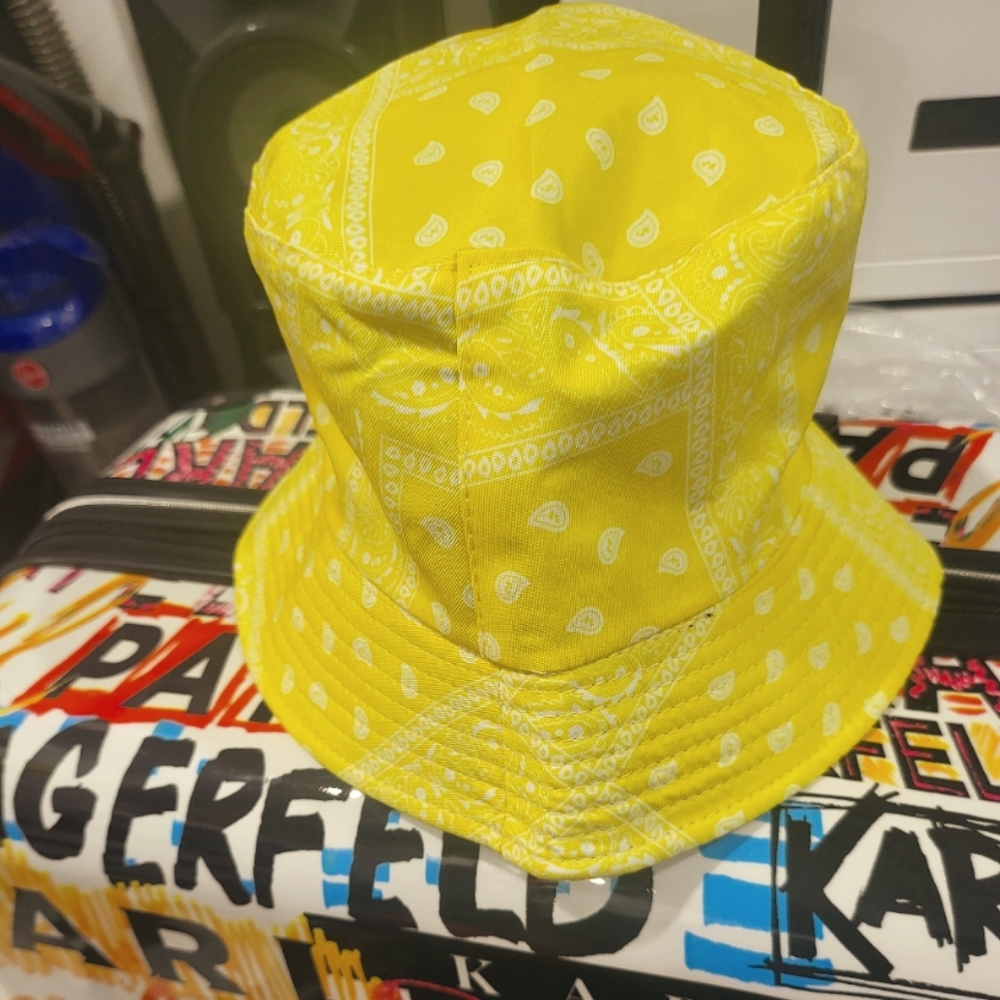 Yellow Bandana Bucket Hat